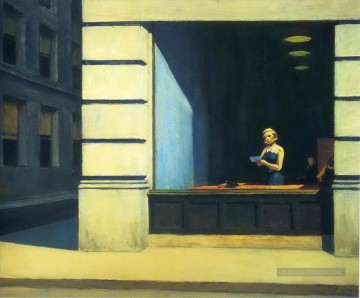 bureau de new york Edward Hopper Peinture à l'huile